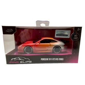 Jada Toys Porsche 911 GT3 RS (996) Tri-Color Pink Slips Model 1:32 NIP 2023 VHTF